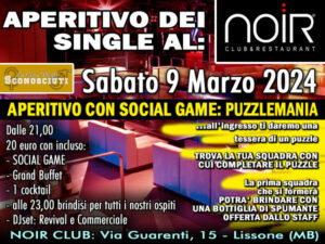 aperitivo degli sconosciuti al noir club di lissone