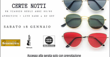 sabato 18 gennaio magazzini generali certe notti aperitivo social della cena degli sconosciuti