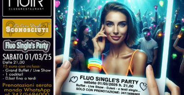 fluo single s party noir club 1 marzo 2025