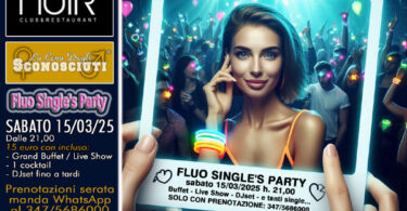 fluo single s party noir club lissone
