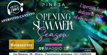 aperitivo cantato milano single al pineta milano