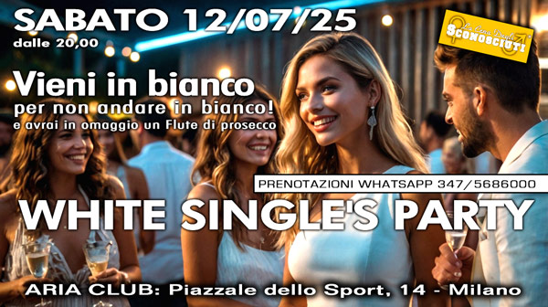white single's party aria club