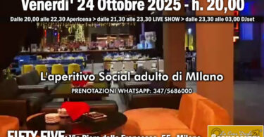 aperitivo adulto per single al fifty five di milano