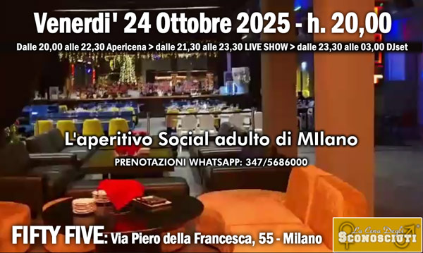 aperitivo adulto per single al fifty five di milano