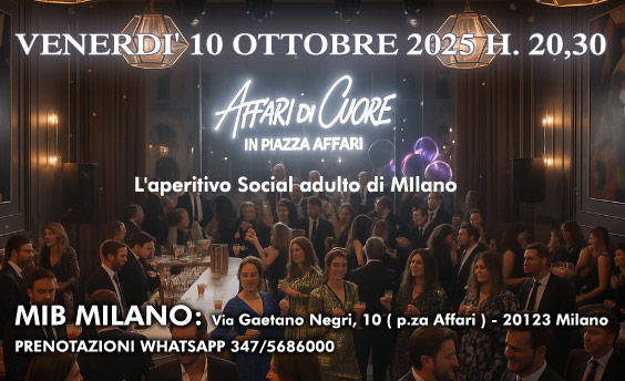aperitivo per single al mib milano