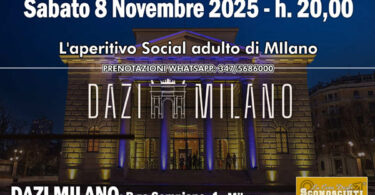 aperitivo social ai dazi di milano con la cena degli sconosciuti