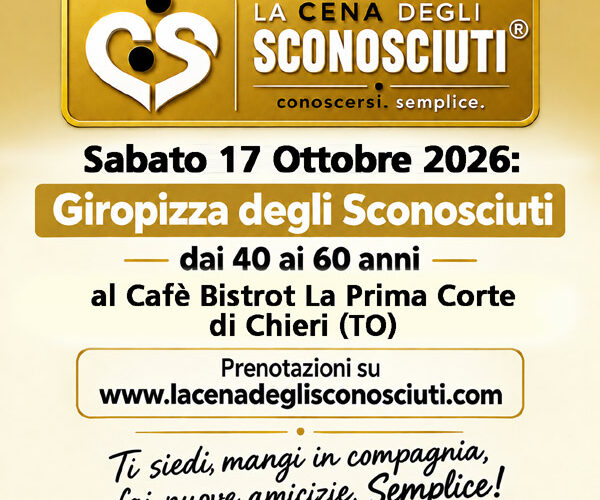 giropizza degli sconosciuti a chieri sabato 17 ottobre