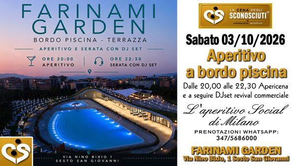 aperitivo social sabato 3 ottobre al farinami di sesto san giovanni