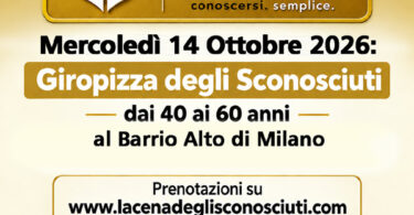 cena degli sconosciuti al barrio alto milano mercoledì 14 ottobre