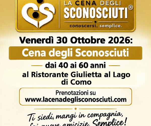 cena degli sconosciuti a como