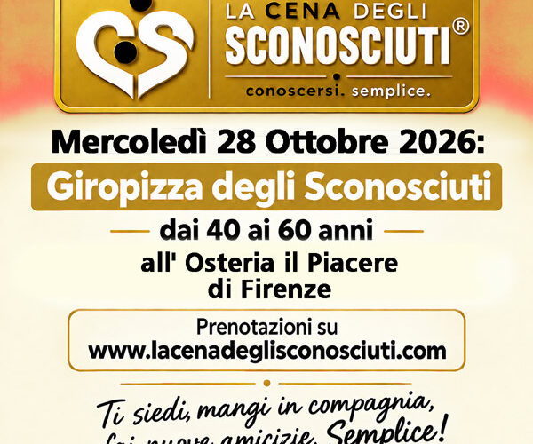 giropizza della cena degli sconosciuti a firenze