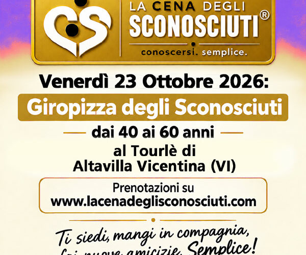 giropizza della cena degli sconosciuti a vicenza